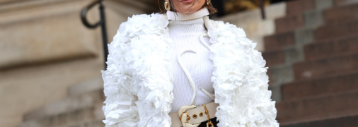 Джей Ло у квітковому пальті