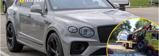 Бентлі Бентайга потрапила в аварію у Києві