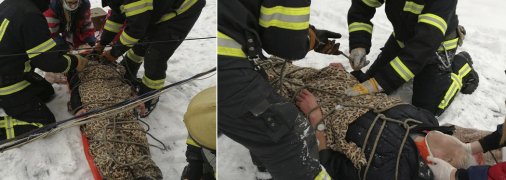 Мужчину пришлось снимать с крыши магазина