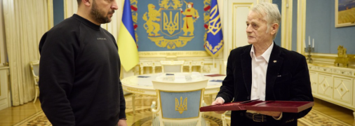 Мустафа Джемилев и президент Владимир Зеленский