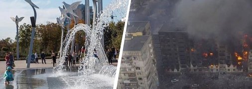 Маріуполь до і після "очищення"