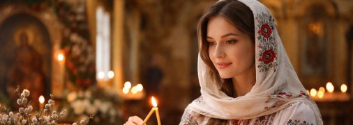 Дівчина в церкві