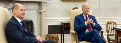 Канцлер Германии Олаф Шольц и президент США Джо Байден обсудили помощь Украине