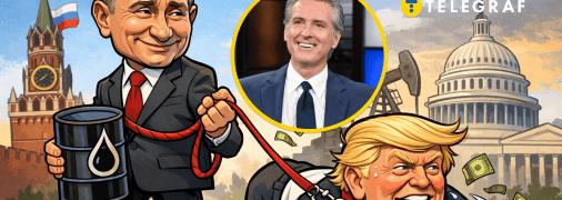 Володимир Путін, Ґевін Ньюсом та Дональд Трамп