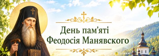 Свято 24 вересня — День пам’яті преподобного Феодосія Манявського