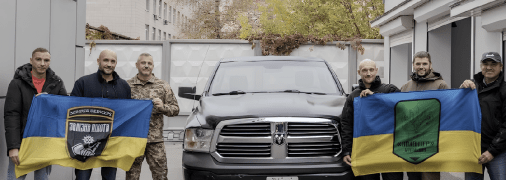 Переселенец из Донецка Антон Шухнин передал бойцам на Донецком направлении мощный Dodge RAM