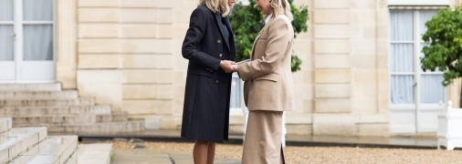 Олена Зеленська та Брижит Макрон відвідали початкову школу