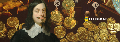 На монете изображен герцог Фердинанд III Габсбург