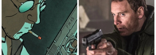 Майкл Фассбендер та втілений ним персонаж коміксу