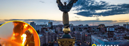На місці влучань виникли пожежі