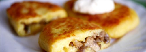 Картопляні зрази з грибами