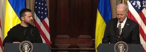 Президенти України та США на спільній прес-конференції