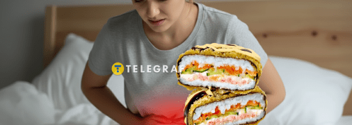 Жінка їла суші бургер