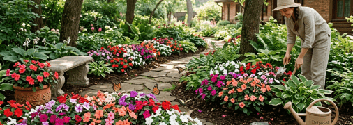 Бальзаміни будуть цвісти все літо в тіні