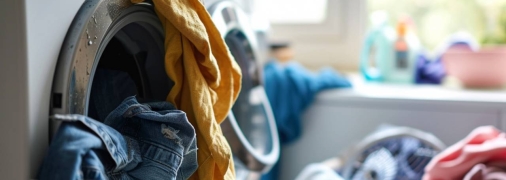 Гострі або зношені краї в барабані можуть пошкоджувати одяг під час прання (фото створене з допомогою ШІ)