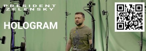 Зеленский записал видео с помощью технологии 3D еще в июне