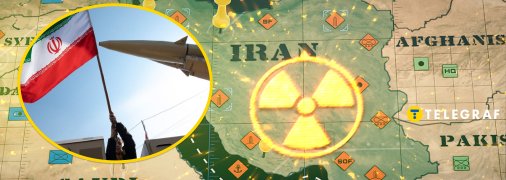 Карта, прапор Ірану, ракета