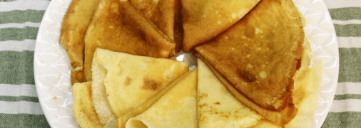 Блины на кефире и манке