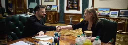 Володимир Зеленський та Ольга Решетилова