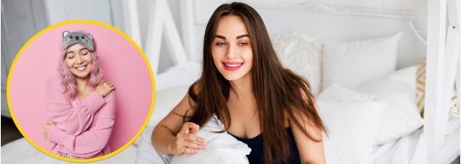 Дівчина на ліжку