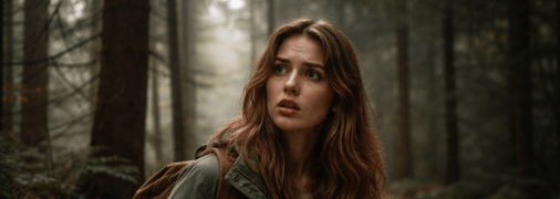 Дівчина у лісі