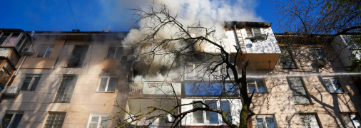 Пожар в Одессе