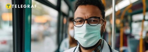 Одягайте маски в автобусі, щоб захистити себе (фото створене з допомогою ШІ)