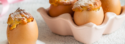 Пасхальные кексы в яичной скорлупе