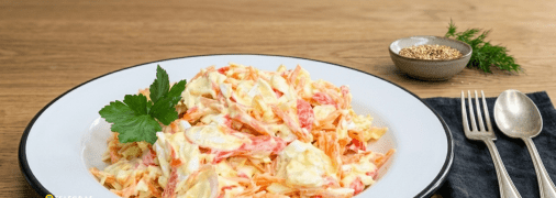 Салат из крабовых палочек и моркови по-корейски