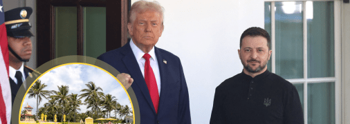 Трамп та Зеленський. Фото: Getty Images,maralagoclub.com
