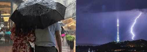 Осадки, гроза