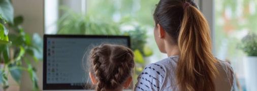 Онлайн-навчання може бути складним завданням для дітей (фото створене з допомогою ШІ)