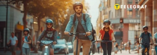 Електросамокат - це один із зручних та екологічних способів пересування, який стає все більш популярним у сучасних містах (фото створене з допомогою ШІ)