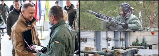 Польский лидер Анджей Дуда собственными глазами проверил, как идет подготовка украинцев