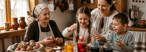 Окрашивание яиц на Пасху