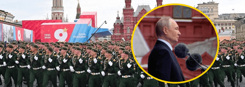 Навіть Путін на параді виглядав якось сумно
