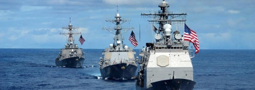 Дрейф военных кораблей США