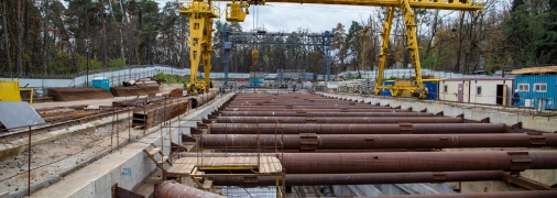 Недостроенный участок подземки в направлении будущей станции "Мостицкая"