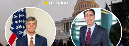 Вільям Тейлор (ліворуч) та Джон Гербст (праворуч)