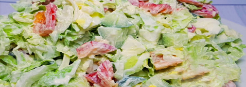 Салат получается легким и полезным