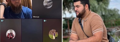 Ісаак Черкезов - праворуч. Ліворуч - Зелімхан