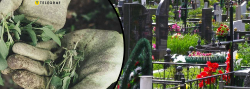 Бур'ян на кладовищі