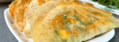 Ленивые пирожки с яйцами и зеленью