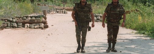 Французькі солдати з миротворчого контингенту ООН в Боснії, 1995 рік