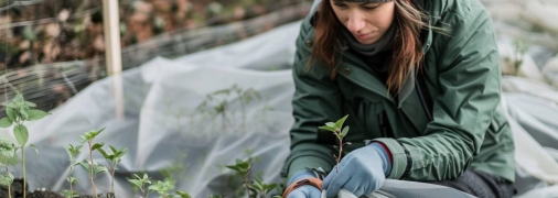 Рассаду можно защитить от заморозков (изображение создано с помощью ИИ)
