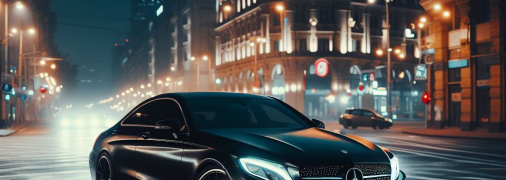 Mercedes дрифтует