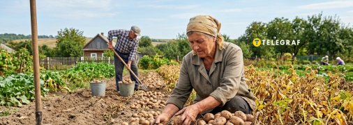 Конец лета - время копать картошку