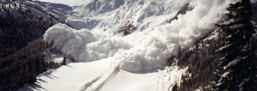 Лавина в Карпатах