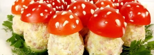 Как украсить закуску на новогодний стол