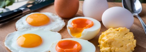 Оката яєчня, некруте яйце та інші страви